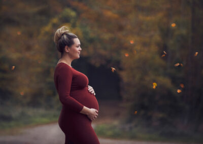Gravidsession med Mie Heide ved Langesø i efteråret 2018