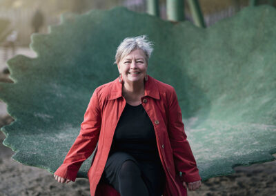 Brandfotografering i på en legeplads i Odense – portræt af kreativ selvstændig